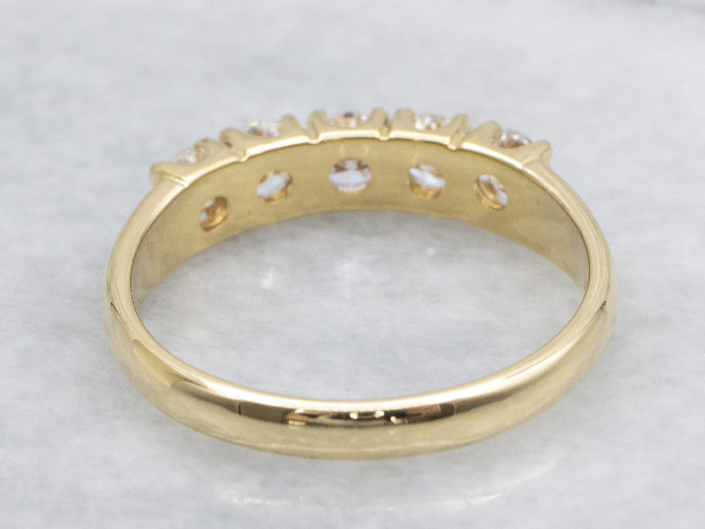 Yellow Gold Brilliant Diamond Band