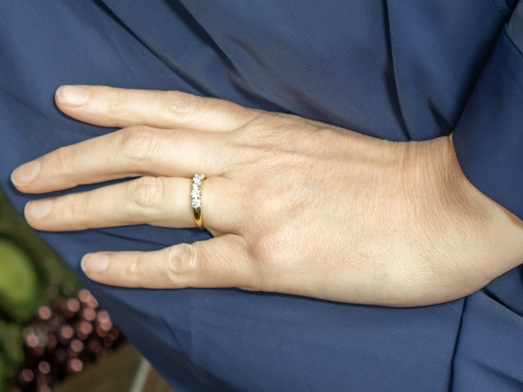 Yellow Gold Brilliant Diamond Band