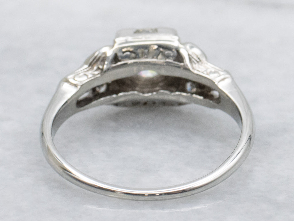 Antique Old Mine Cut Diamond Engagement Ring