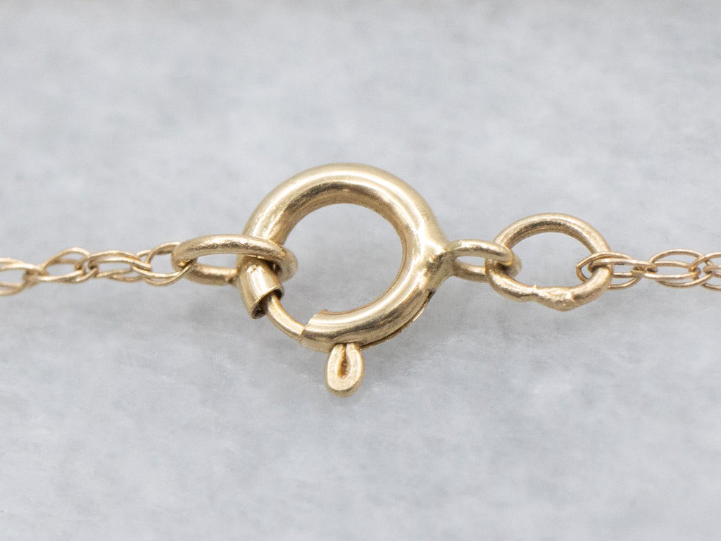 Dainty Yellow Gold Rope Chain
