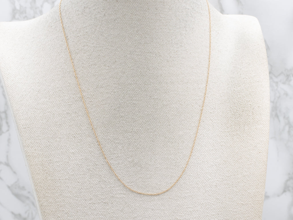 Dainty Yellow Gold Rope Chain