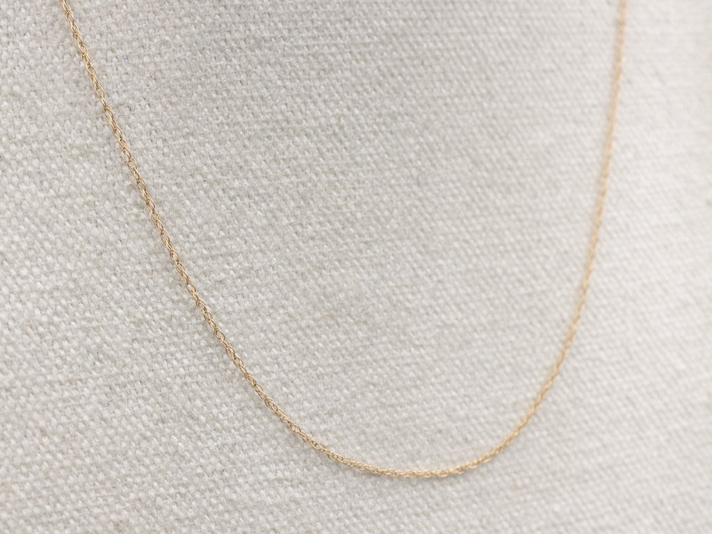Dainty Yellow Gold Rope Chain