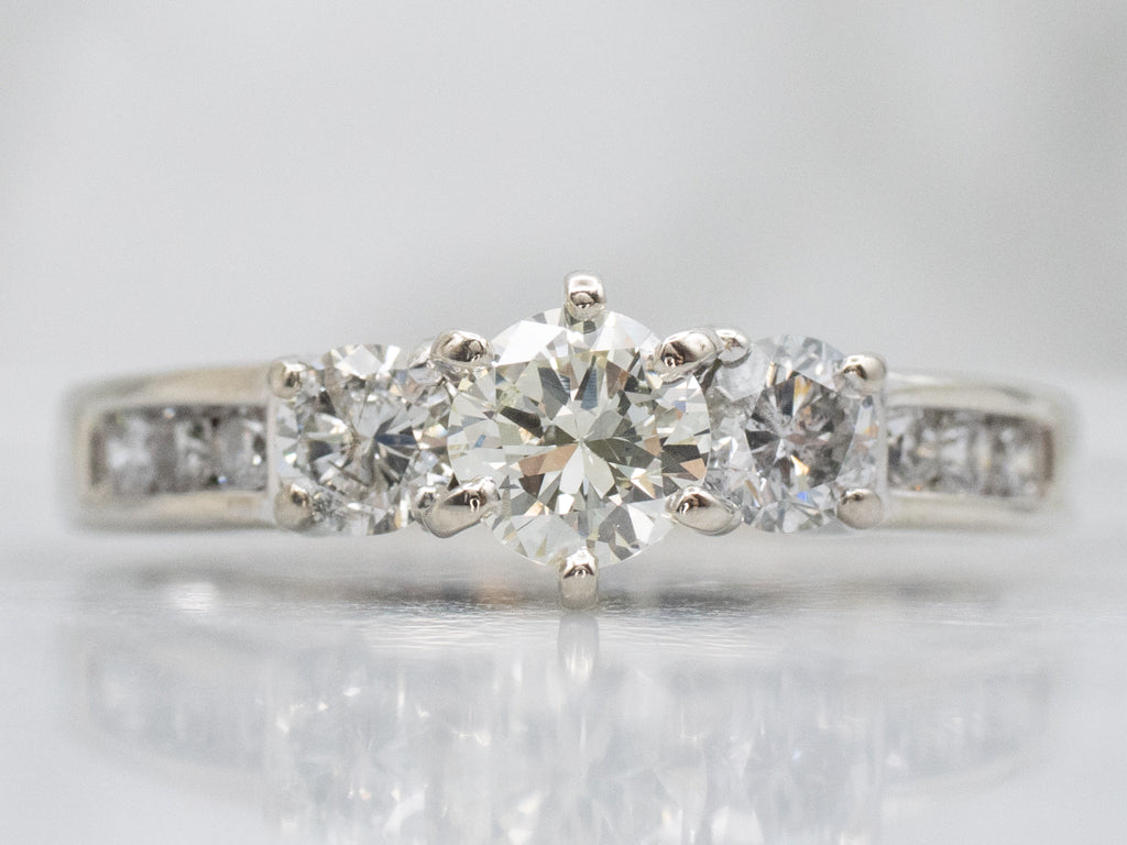 Round Brilliant White Gold Diamond Engagement Ring