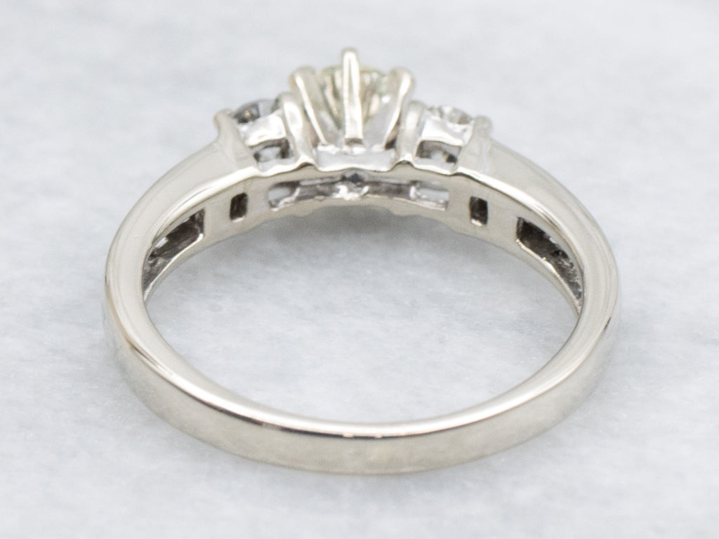 Round Brilliant White Gold Diamond Engagement Ring