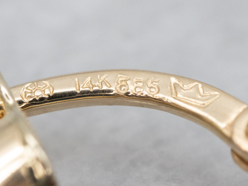 Criss-Cross Italian Gold Diamond Hoop Earrings
