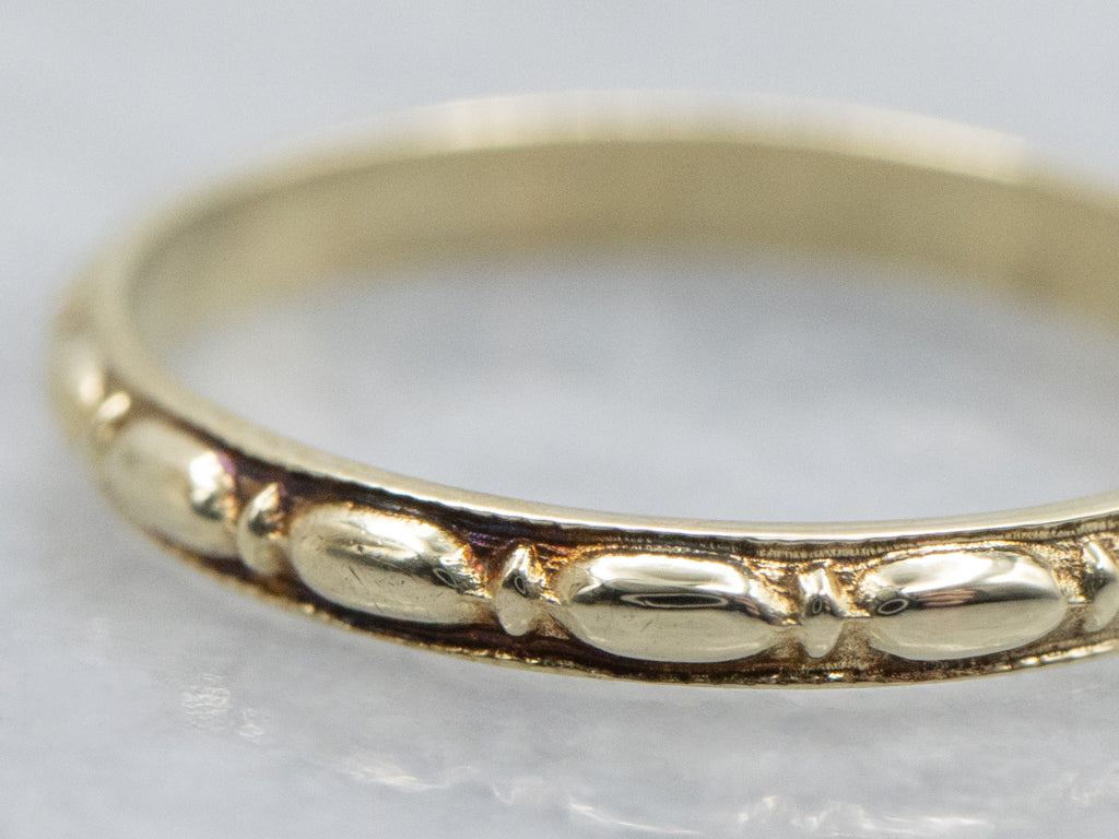 Mini Gold Vintage Patterned Band