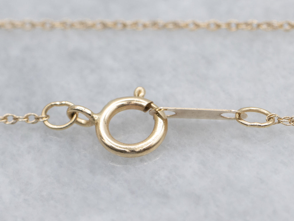 Dainty Yellow Gold Rope Chain