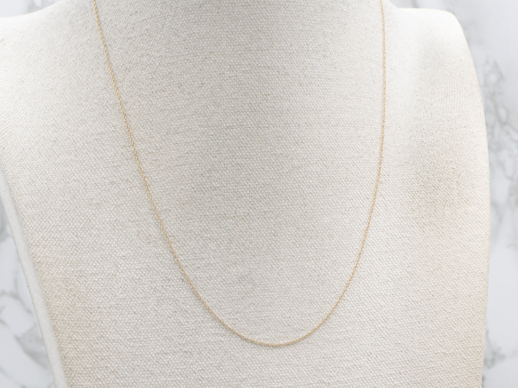 Dainty Yellow Gold Rope Chain