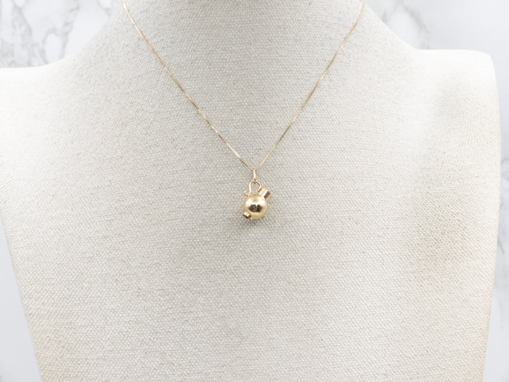 Vintage Yellow Gold Wine Pitcher Charm