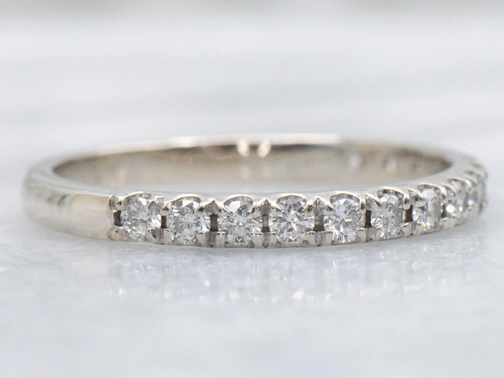 Diamond White Gold Wedding Band