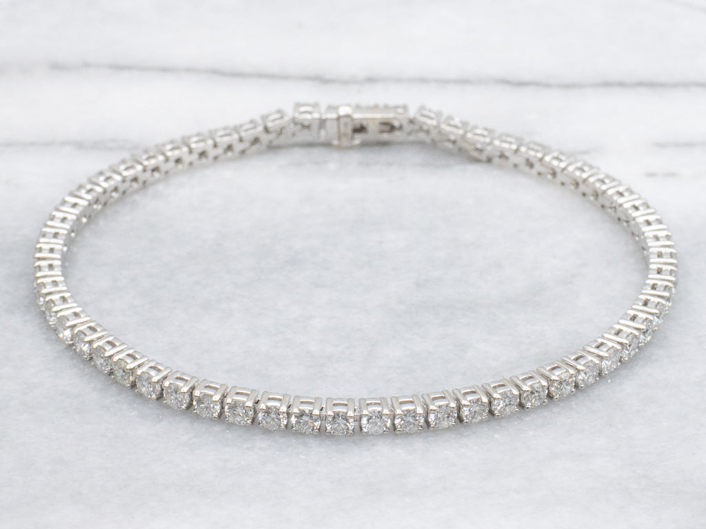White Gold Brilliant Diamond Tennis Bracelet