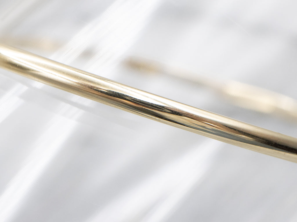 Polished Yellow Gold Bangle Bracelet