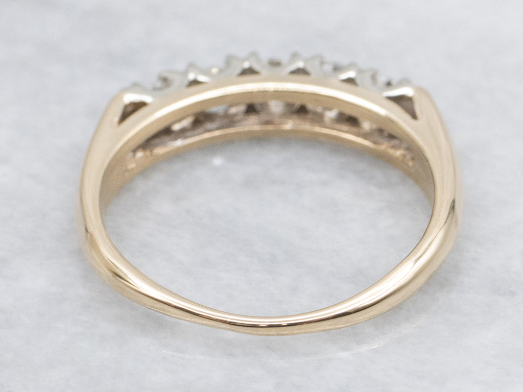 Brilliant Diamond Two-Tone Gold Band