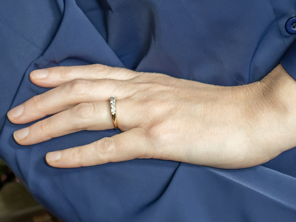 Brilliant Diamond Two-Tone Gold Band