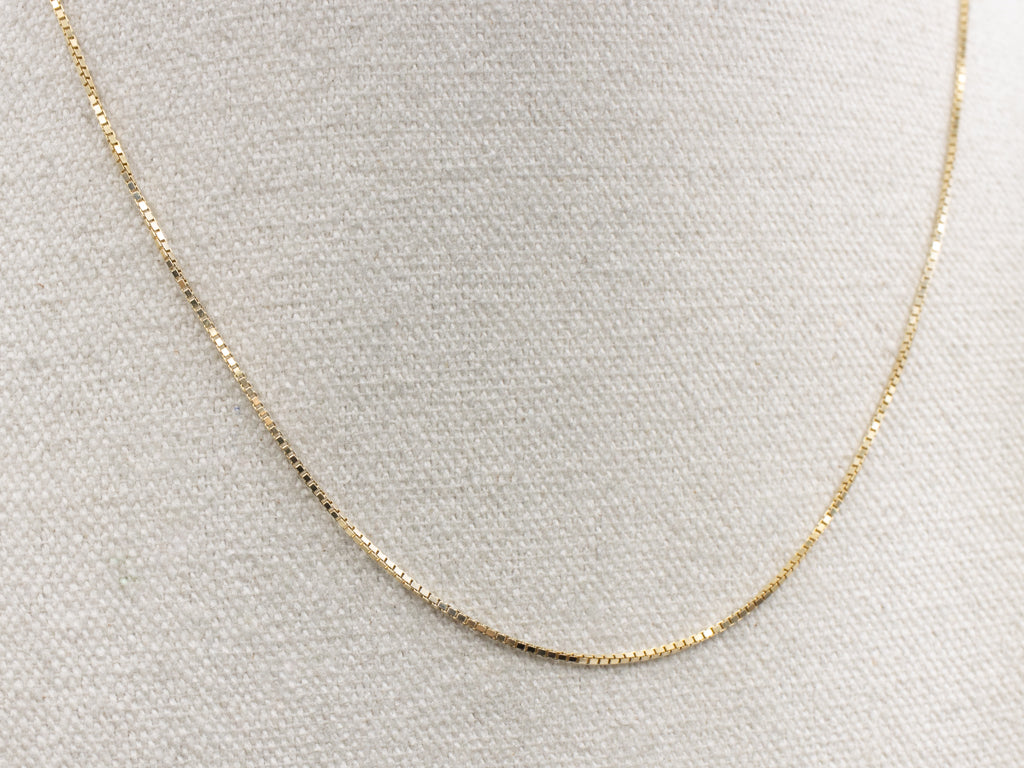 Yellow Gold Box-Link Chain