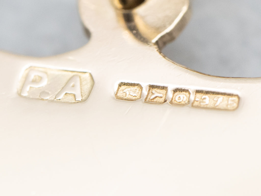 Engraved Gold Lion Shield Pendant