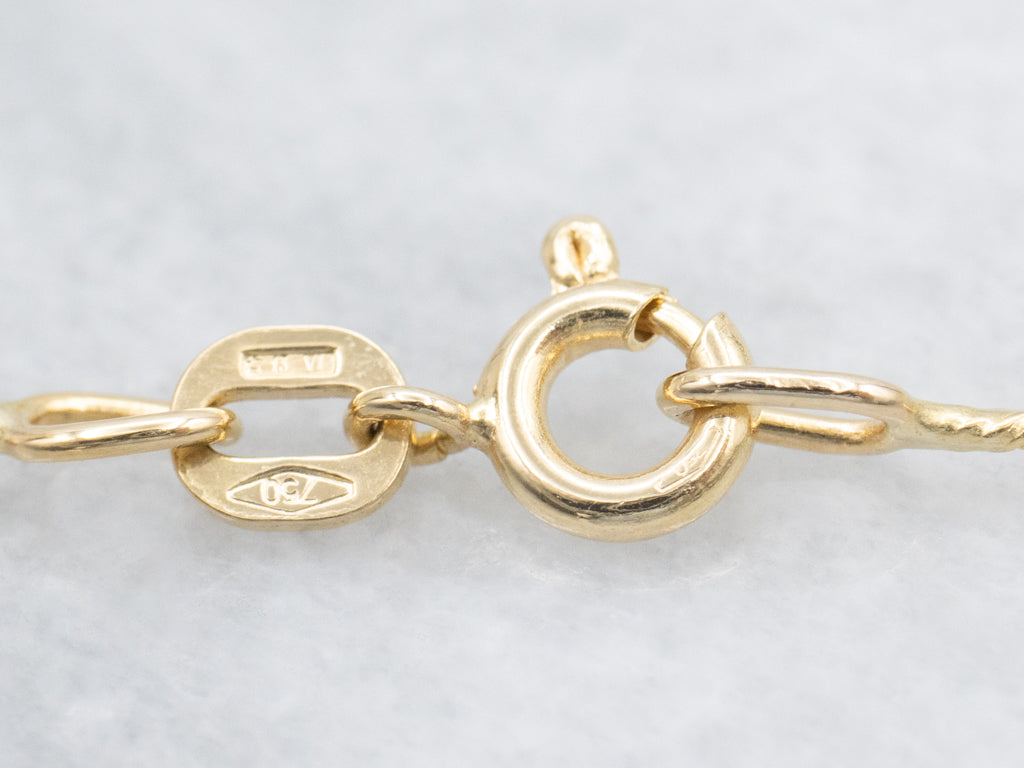 Italian 18-Karat Yellow Gold Woven Chain