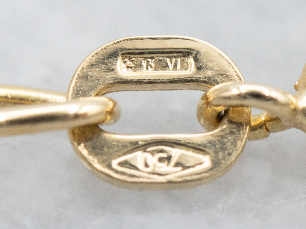 Italian 18-Karat Yellow Gold Woven Chain