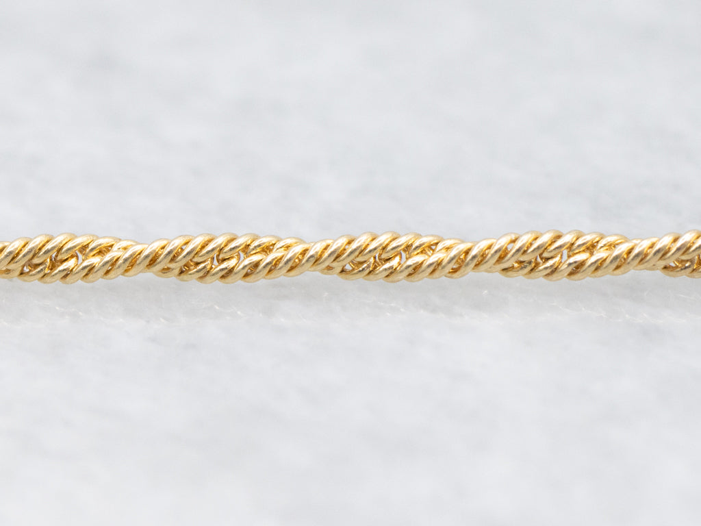 Italian 18-Karat Yellow Gold Woven Chain