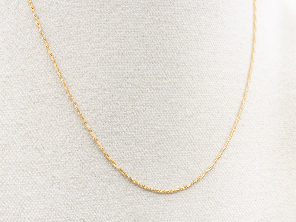 Italian 18-Karat Yellow Gold Woven Chain