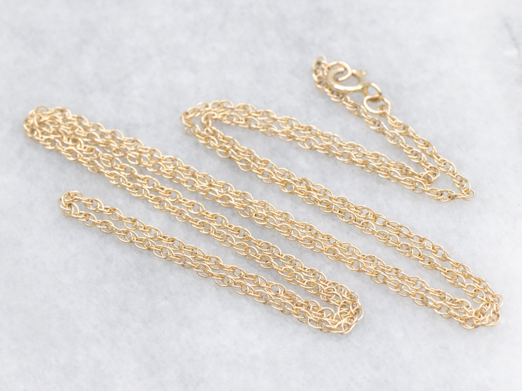14-Karat Yellow Gold Rope Chain