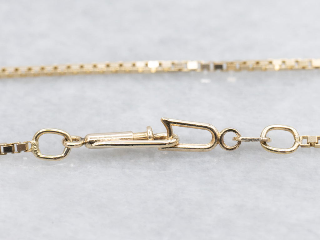 Yellow Gold Italian Box-Link Chain
