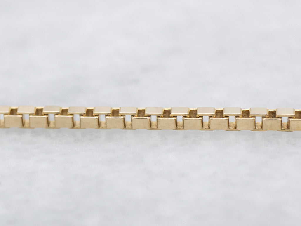 Yellow Gold Italian Box-Link Chain