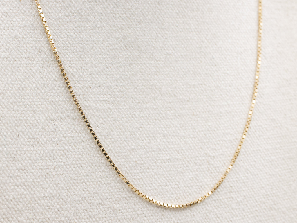 Yellow Gold Italian Box-Link Chain