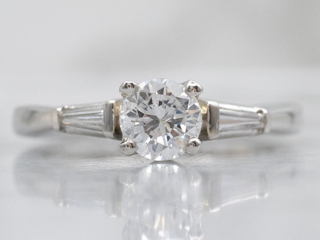 Vintage 1950s Diamond and Platinum Engagement Ring
