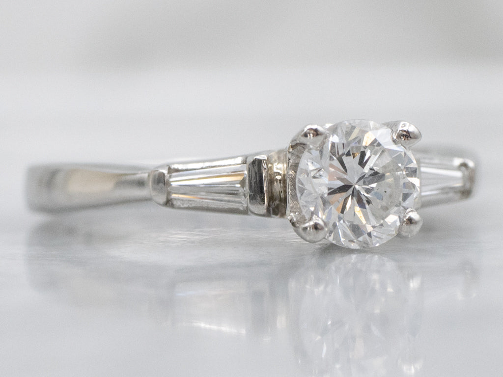 Vintage 1950s Diamond and Platinum Engagement Ring