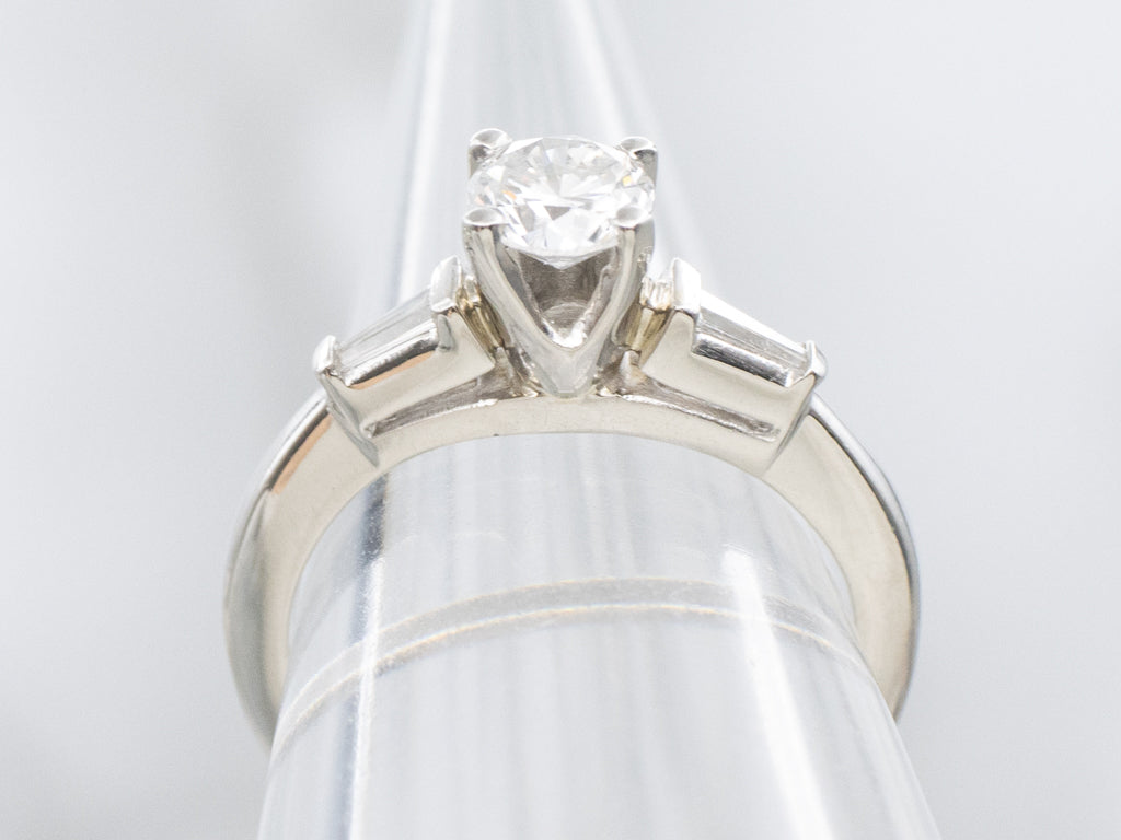 Vintage 1950s Diamond and Platinum Engagement Ring