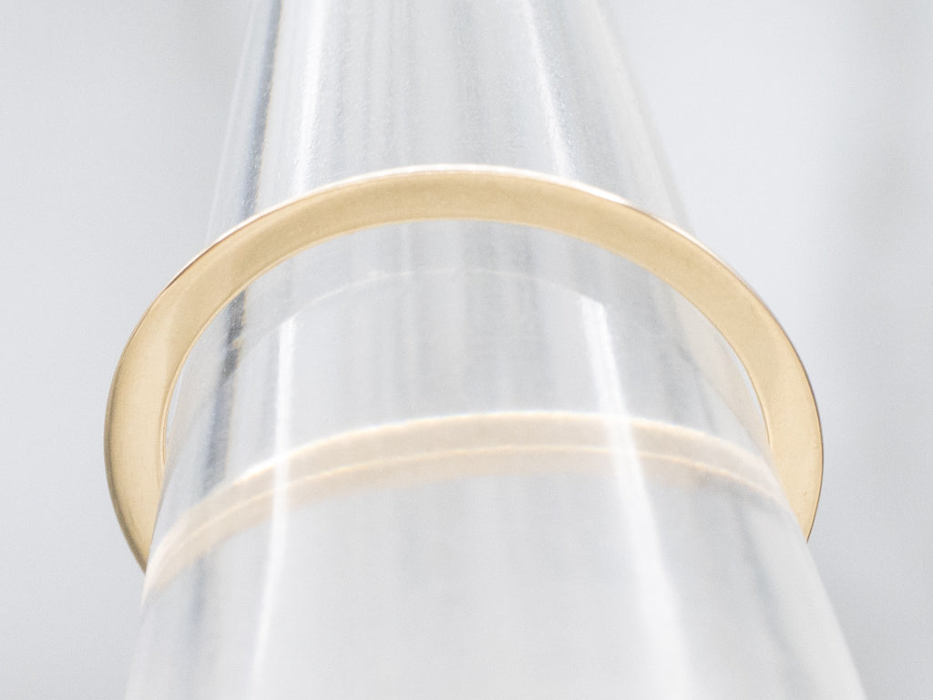 Simple Yellow Gold Step Band