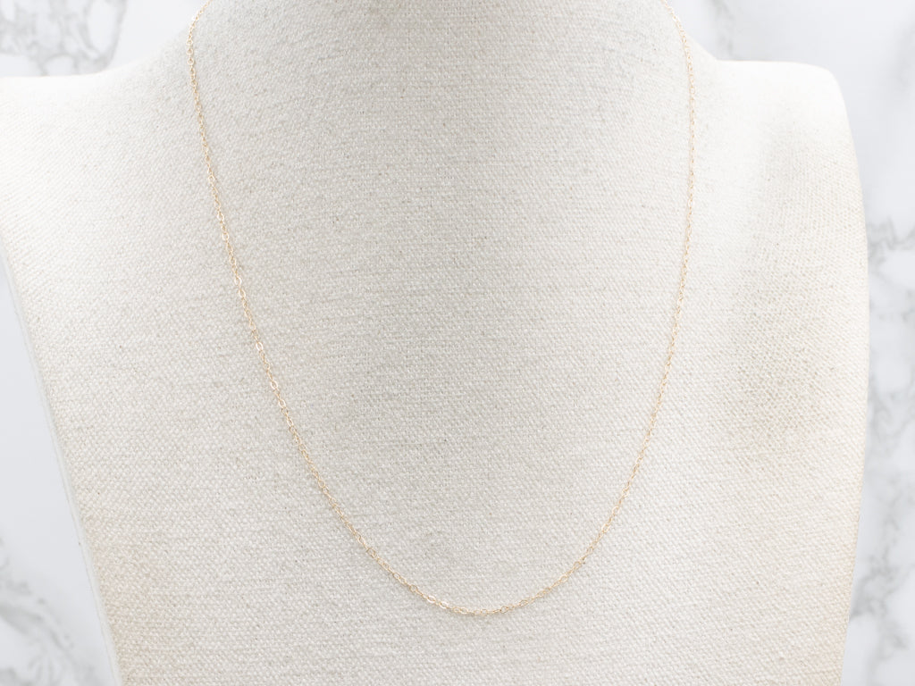 Gold Delicate Oval-Link Cable Chain