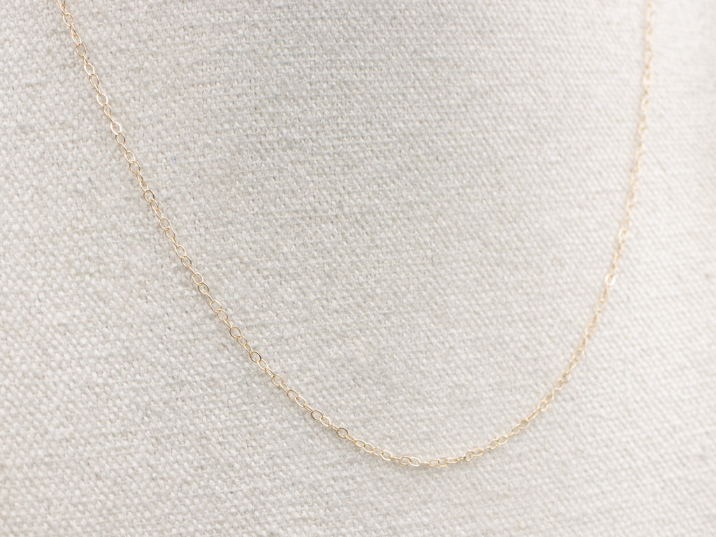 Gold Delicate Oval-Link Cable Chain