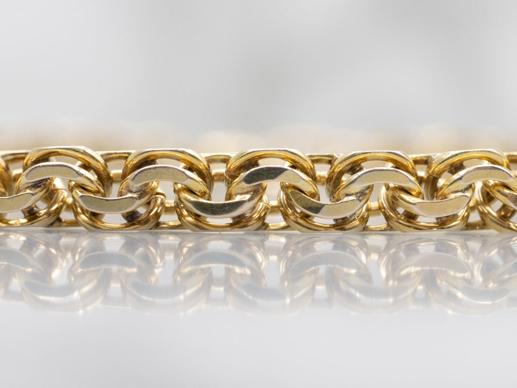 Yellow Gold Double Rolo-Link Bracelet