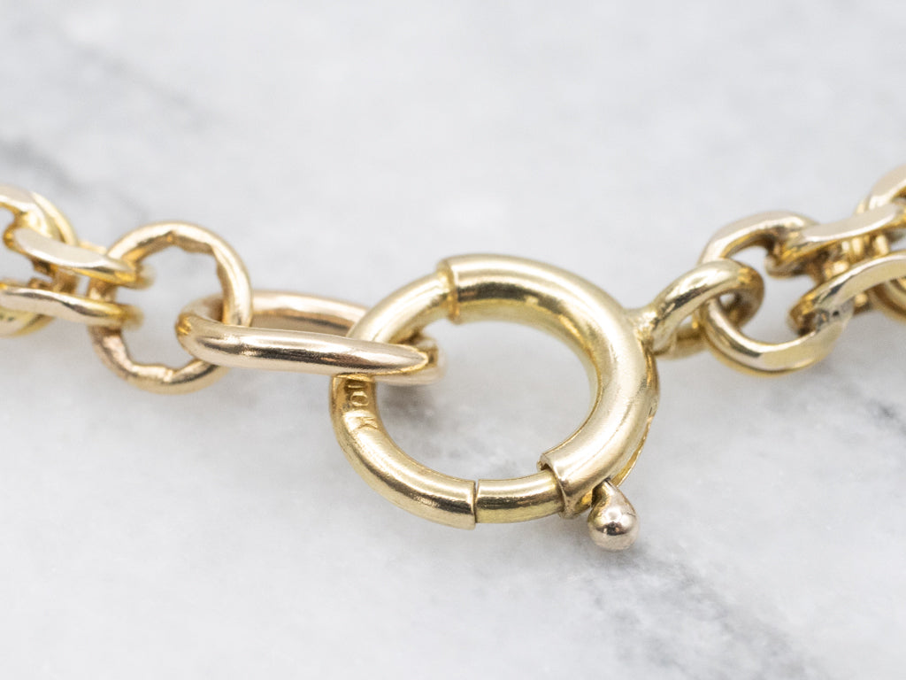 Yellow Gold Double Rolo-Link Bracelet
