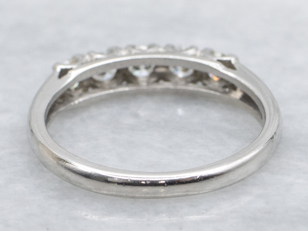 Platinum Five-Diamond Wedding Band