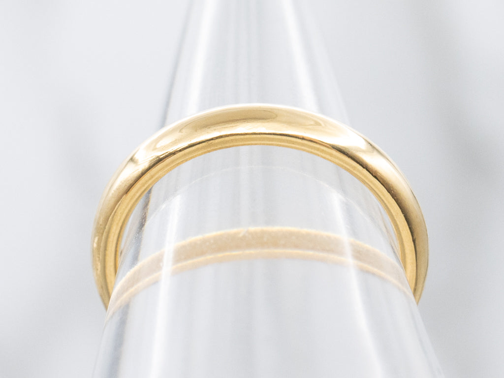 High 22-Karat Yellow Gold Wedding Band