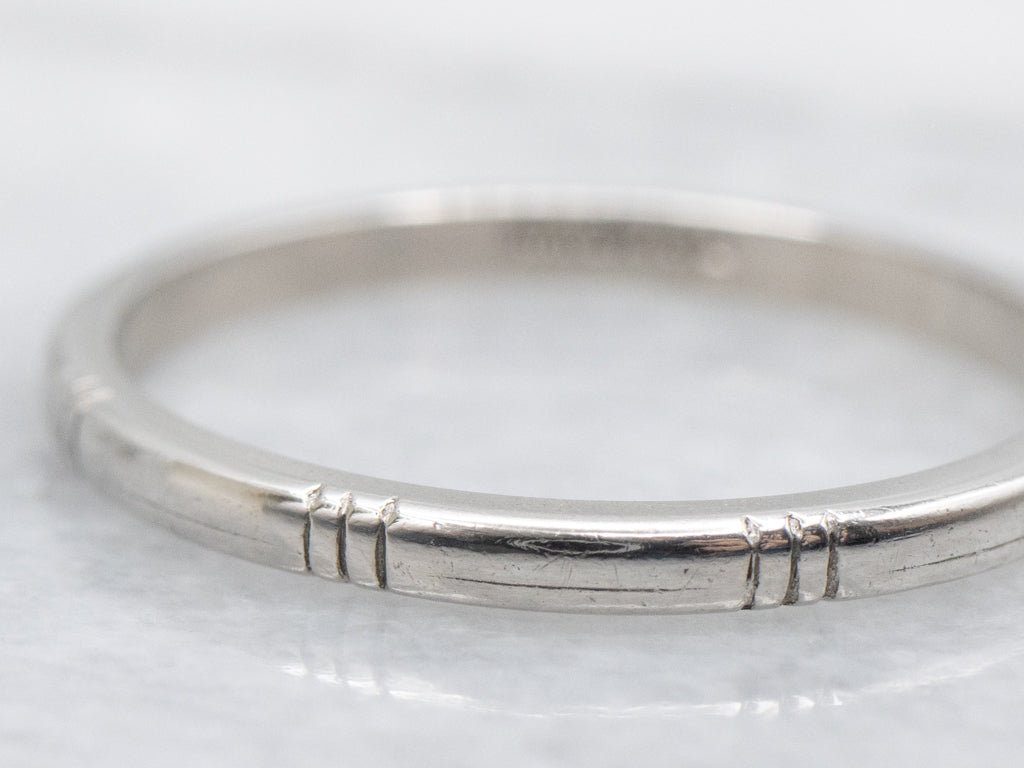 Thin Triple-Line Patterned Palladium Band
