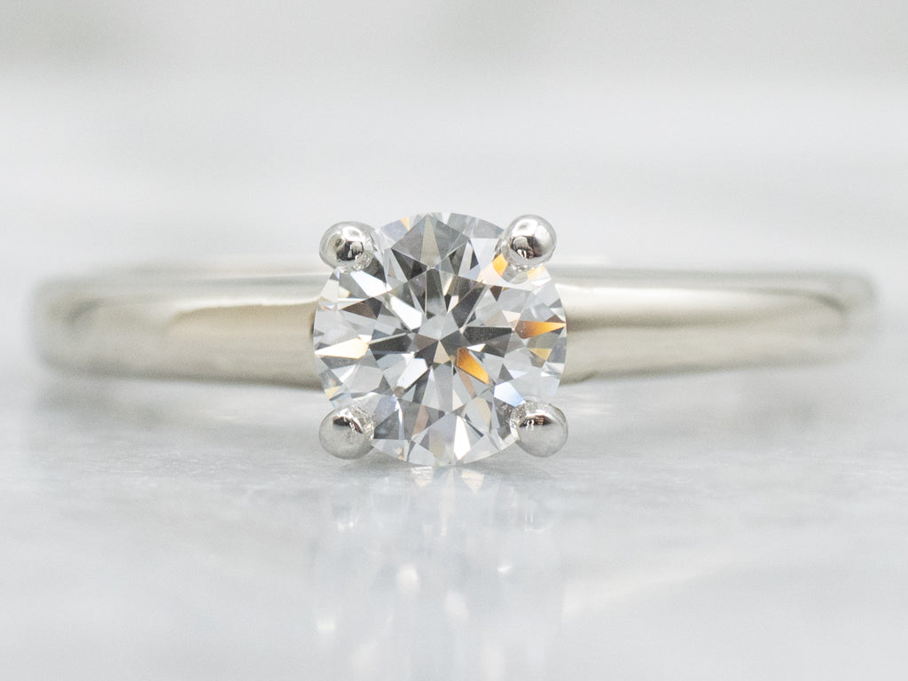 Vintage GIA Certified Diamond Solitaire Engagement Ring