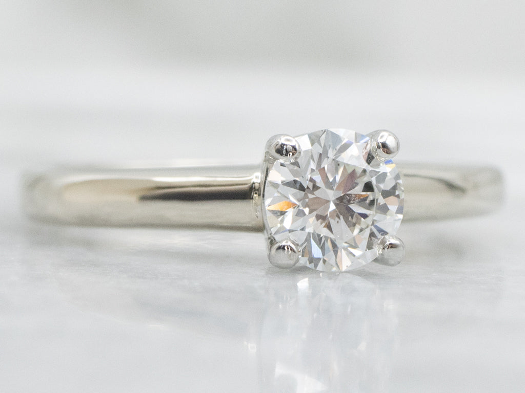 Vintage GIA Certified Diamond Solitaire Engagement Ring