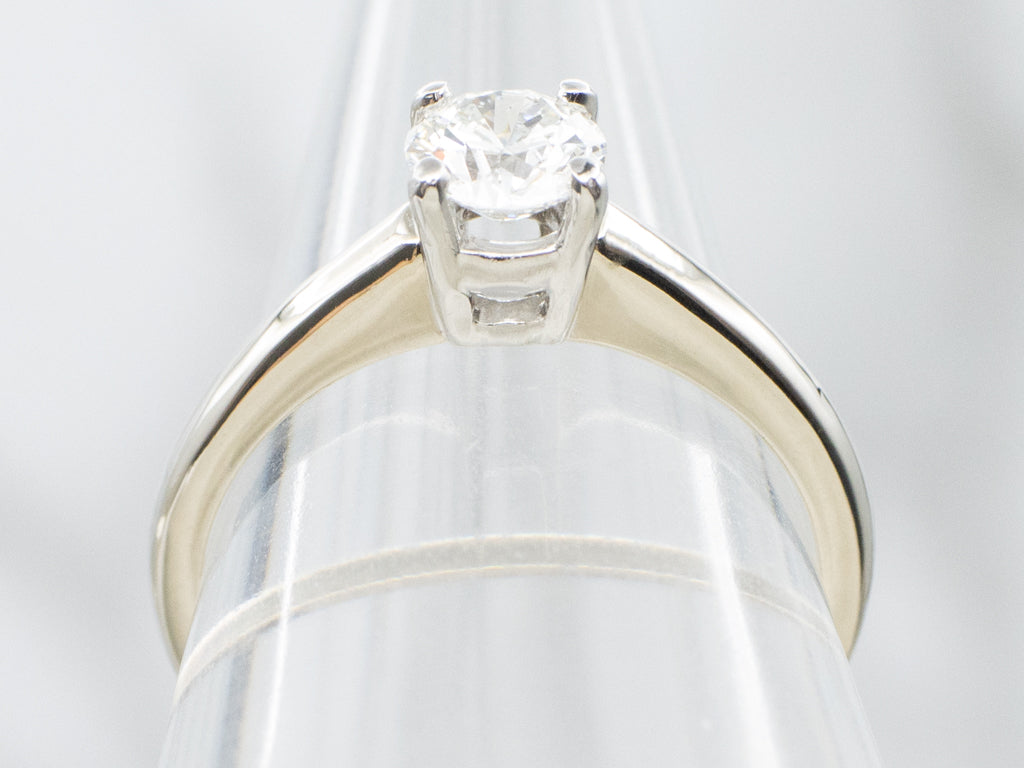 Vintage GIA Certified Diamond Solitaire Engagement Ring