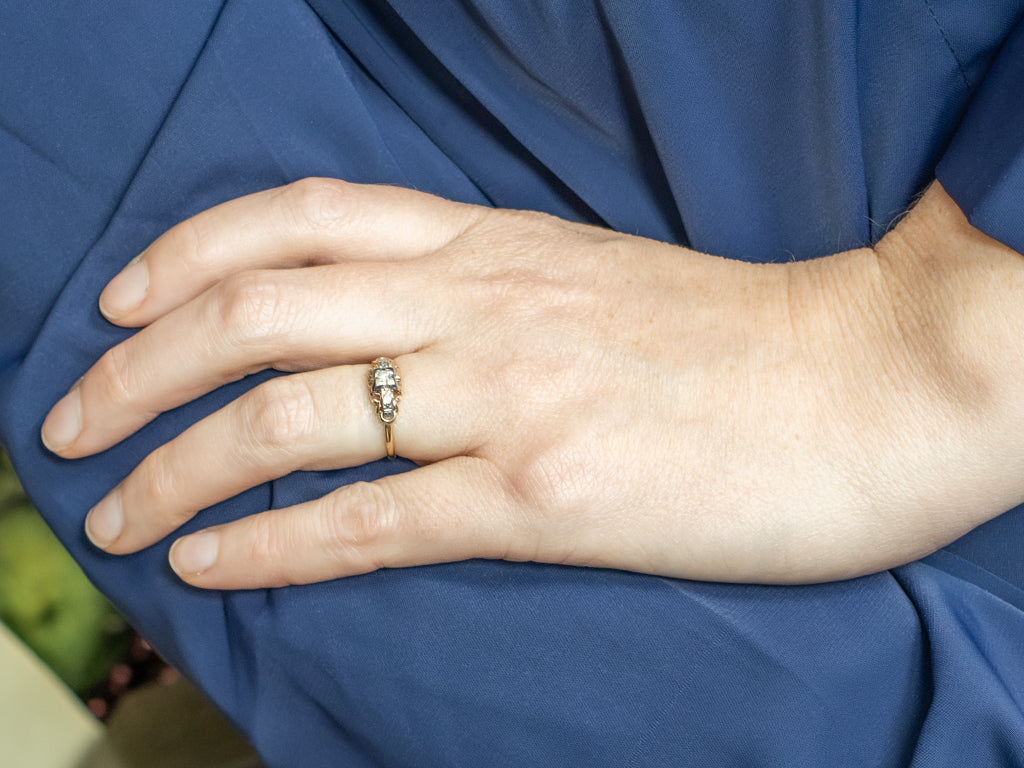 Retro Illusion-Set Diamond Engagement Ring