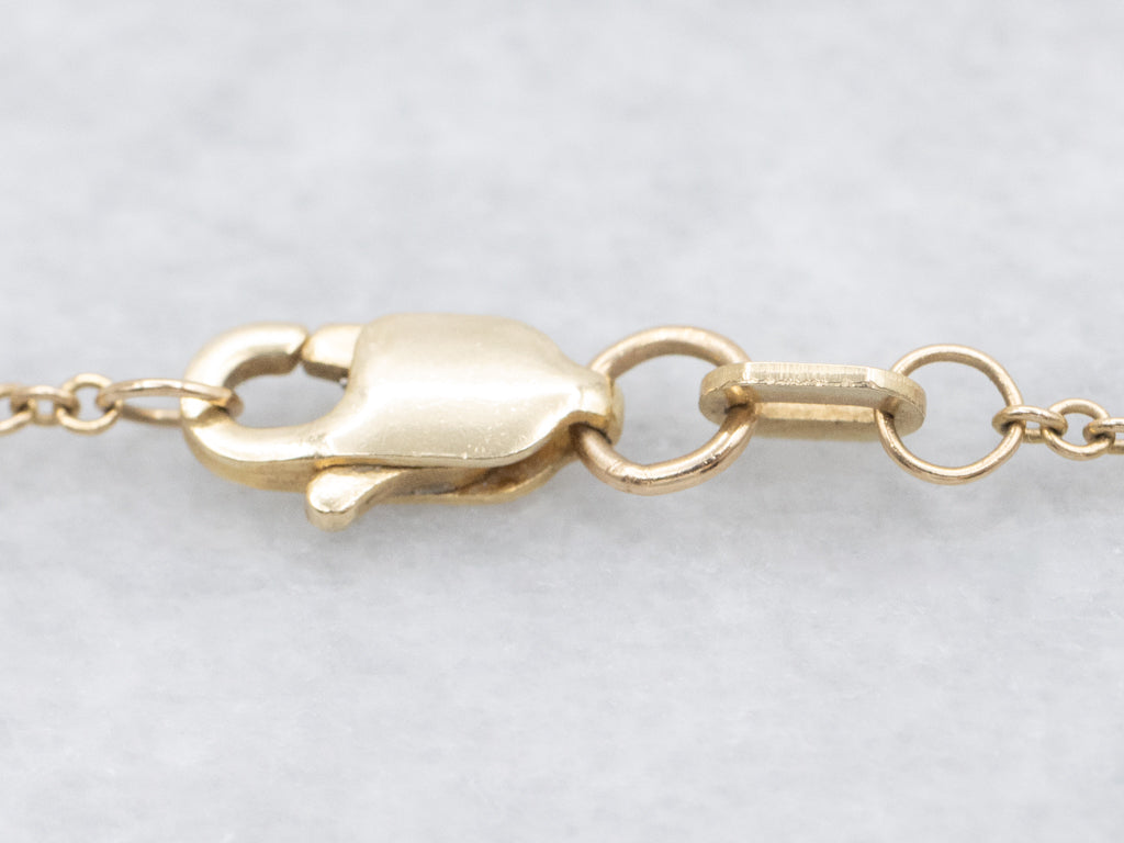 Yellow Gold Rolo Chain with Lobster Clasp
