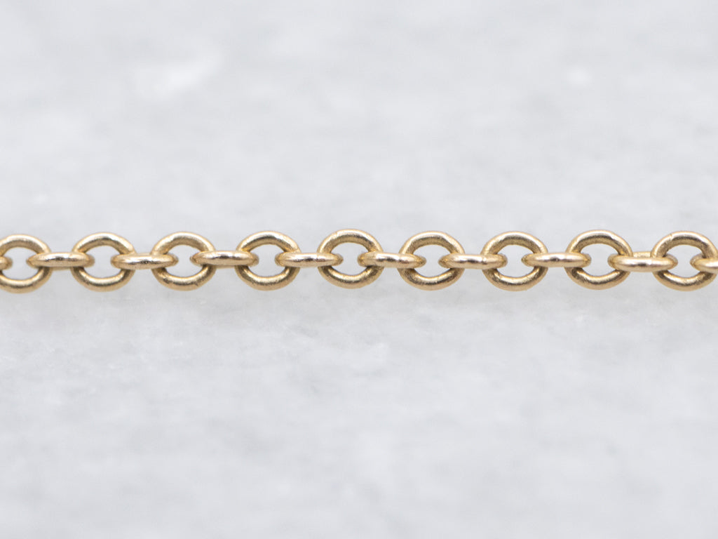 Yellow Gold Rolo Chain with Lobster Clasp
