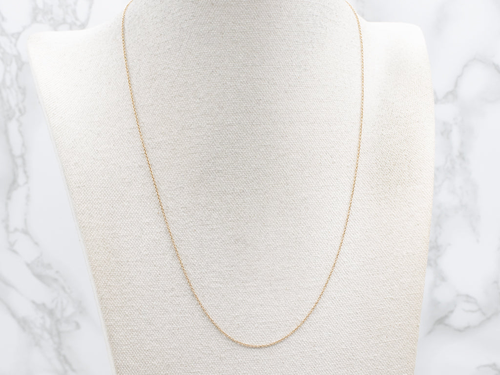 Yellow Gold Rolo Chain with Lobster Clasp