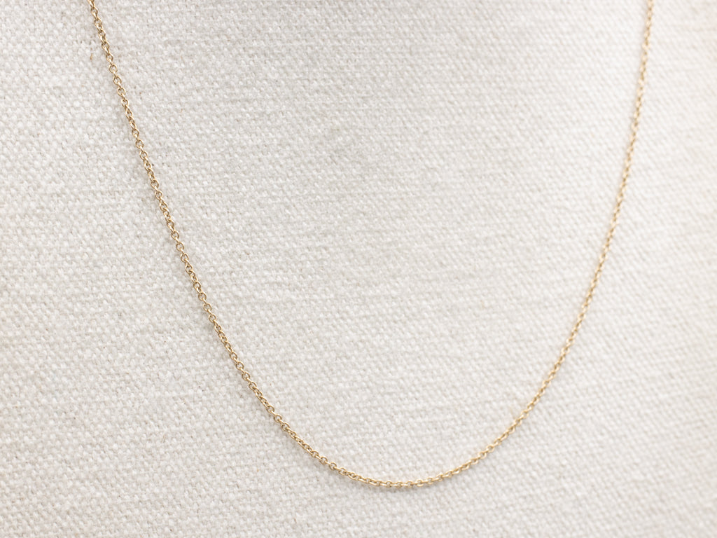 Yellow Gold Rolo Chain with Lobster Clasp