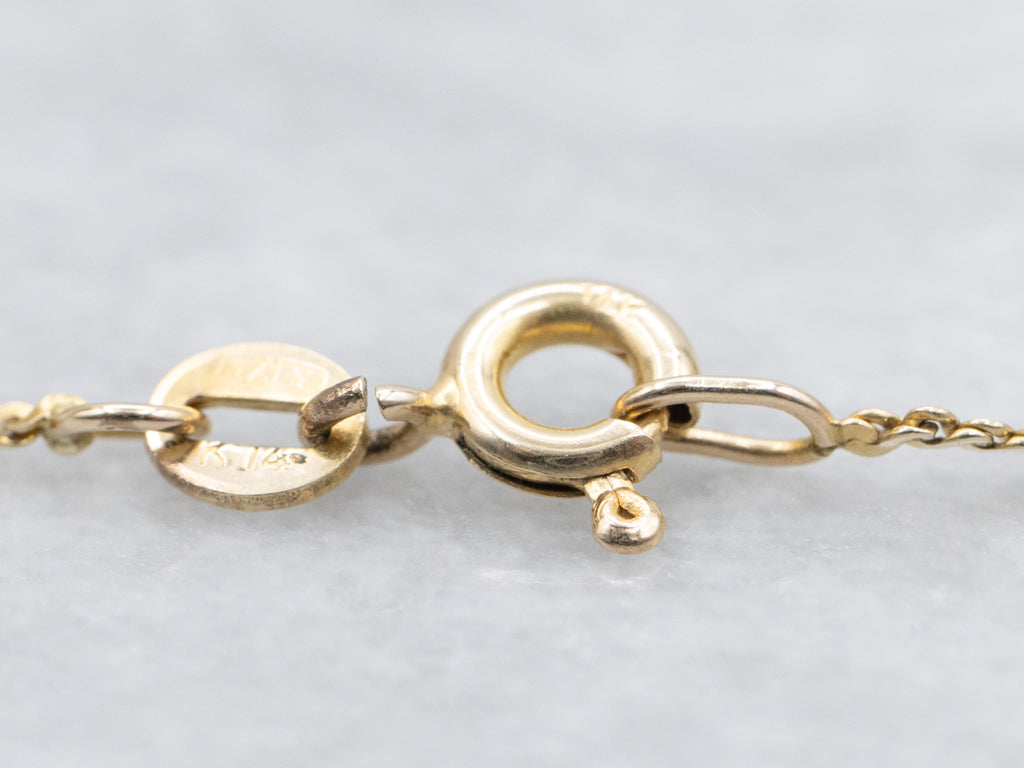 Italian Yellow Gold Serpentine Chain
