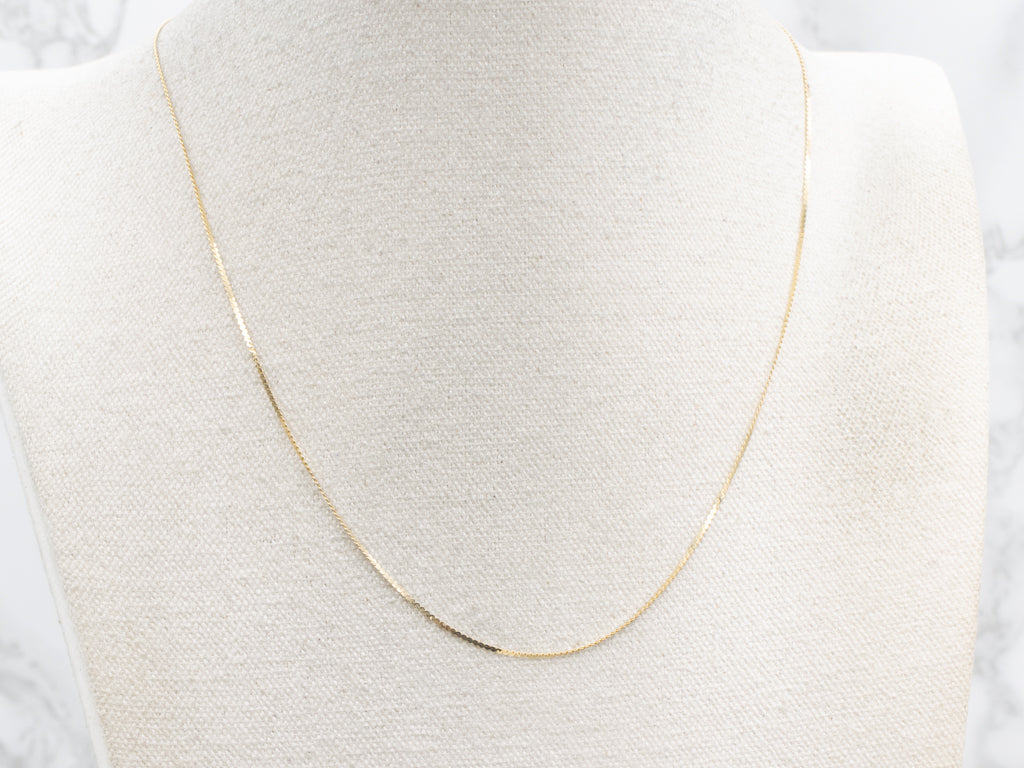 Italian Yellow Gold Serpentine Chain