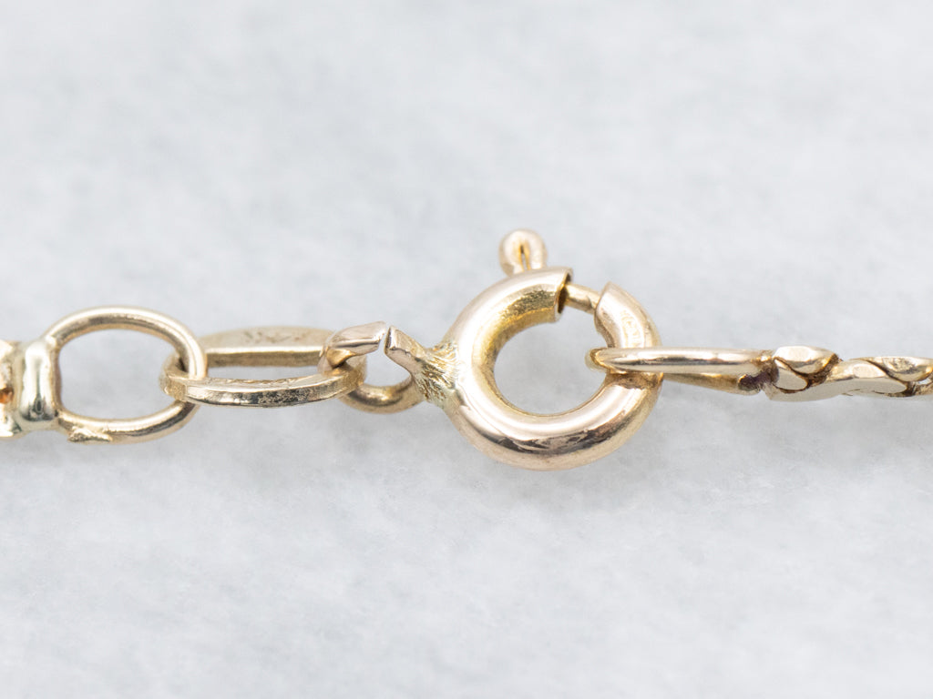 Yellow Gold Flat Serpentine Chain